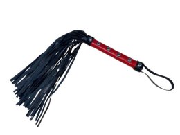 Metallic Studs Whip Black/Red 40 cm Fetish Love 33-0088