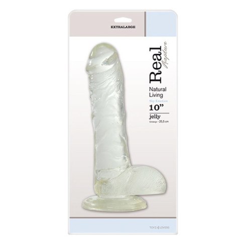 Real Rapture Dildo-FALLO JELLY REAL RAPTURE CLEAR 10""""""""""""""""""""""""""""""""