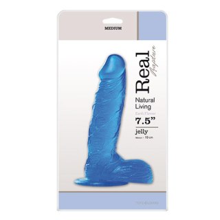 Real Rapture Dildo-JELLY DILDO REAL RAPTURE BLUE 7,5""""""""""""""""