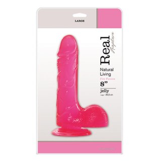 Real Rapture Dildo-JELLY DILDO REAL RAPTURE PINK 8""""""""""""""""