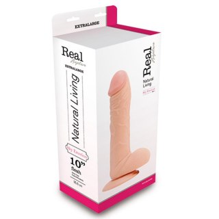 Real Rapture Dildo-REALISTIC DILDO REAL RAPTURE FLESH 10""""""""""""""""