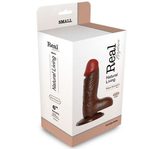 Real Rapture Wibrator-REALISTIC VIBRATOR REAL RAPTURE BROWN 6""""""""""""""""