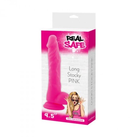 Real Safe Dildo-Fallo realistico real safe long stocky pink