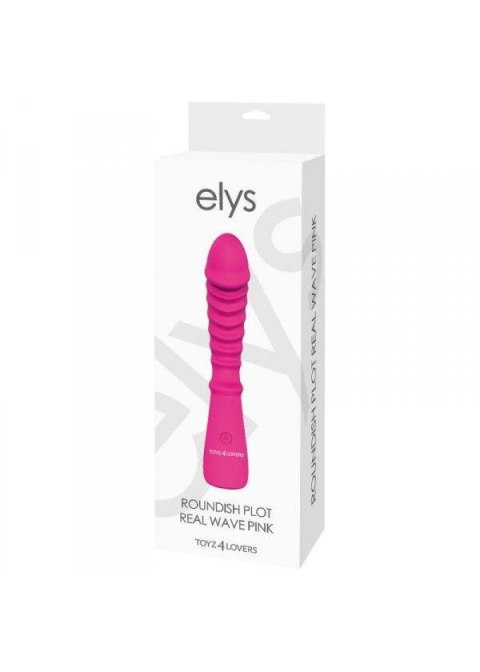 Elys Wibrator-VIBRATORE DESIGN ELYS - ROUNDISH PLOT REAL WAVE PINK