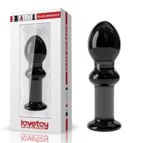 Lovetoy 4.5"" Glass Romance Black