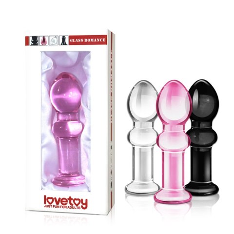 Lovetoy 4.5"" Glass Romance Black