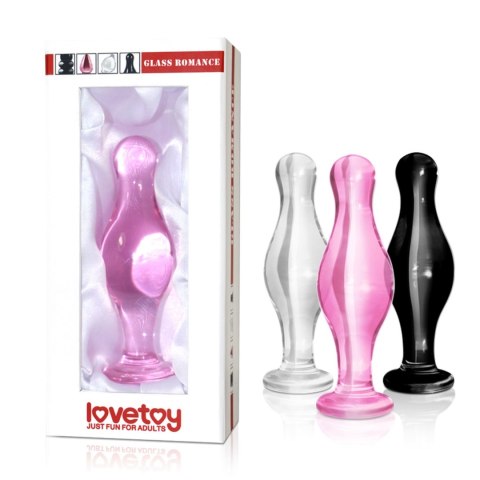 Lovetoy 4.5"" Glass Romance Black