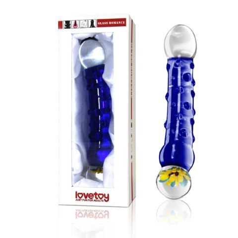 Lovetoy 7.5"" Glass Romance Blue