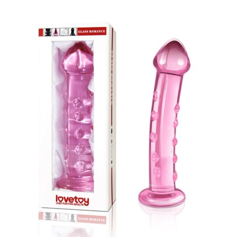 Lovetoy 7.5"" Glass Romance Pink