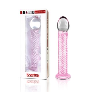 Lovetoy 7.5"" Glass Romance Pink