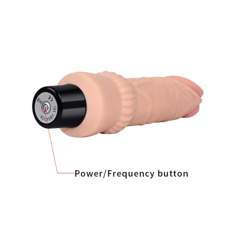 Lovetoy 7.8"" REAL SOFTEE Vibrating Dildo