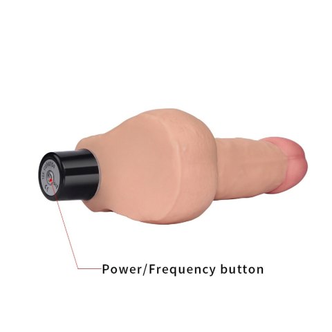 Lovetoy 8"" REAL SOFTEE Vibrating Dildo