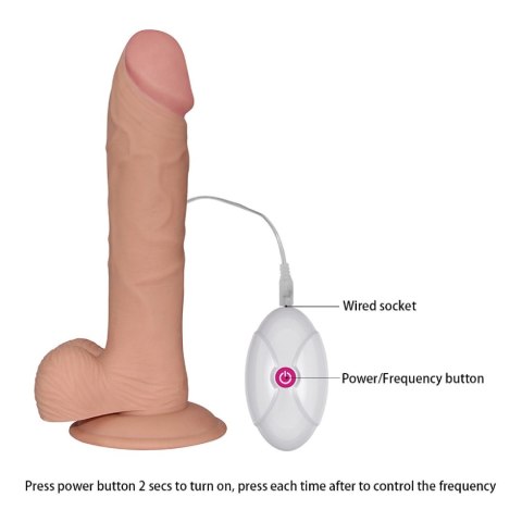 Lovetoy 9"" The Ultra Soft Dude Vibrating