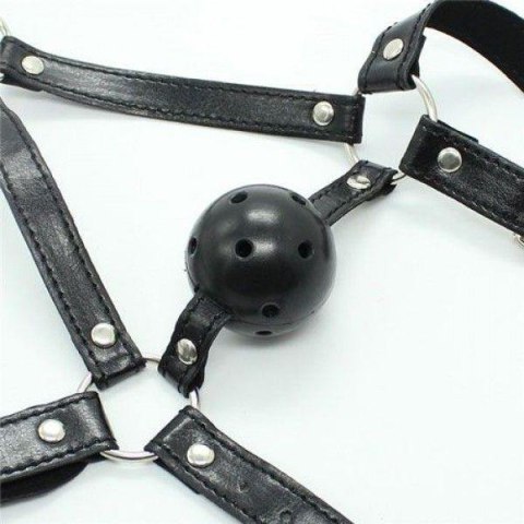 Toyz4lovers Knebel-Imbracatura Viso con morso Head Harness+Ball Gag