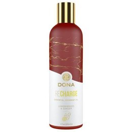 Dona Dona - Essential Massage Oil Recharge Lemongrass & Ginger 120 ml