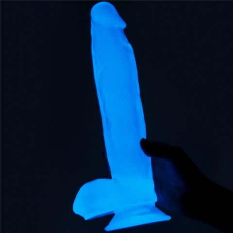 Świecące w ciemności dildo 26 cm