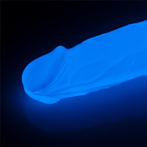 Penis dildo 19 cm, świeci w ciemności