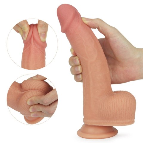 Lovetoy 8.5"" Dual layered Silicone Rotating Nature Cock Anthony