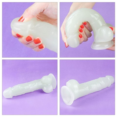 Dildo świecące w ciemności 21,5 cm