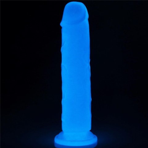 Świecące w ciemności dildo penis 21 cm