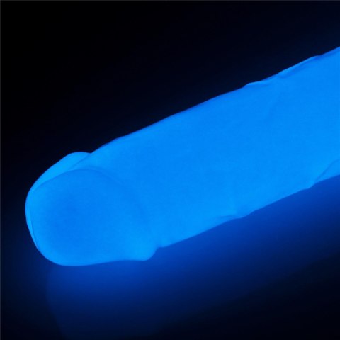 Świecące w ciemności dildo penis 21 cm