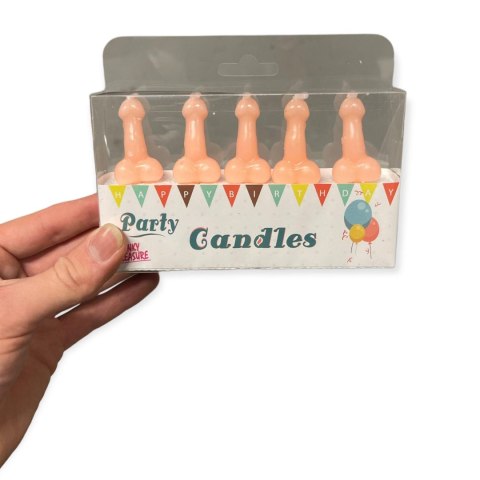 Kinky Pleasure Świeczki-Party Penis Candles 5pcs Pack Flesh