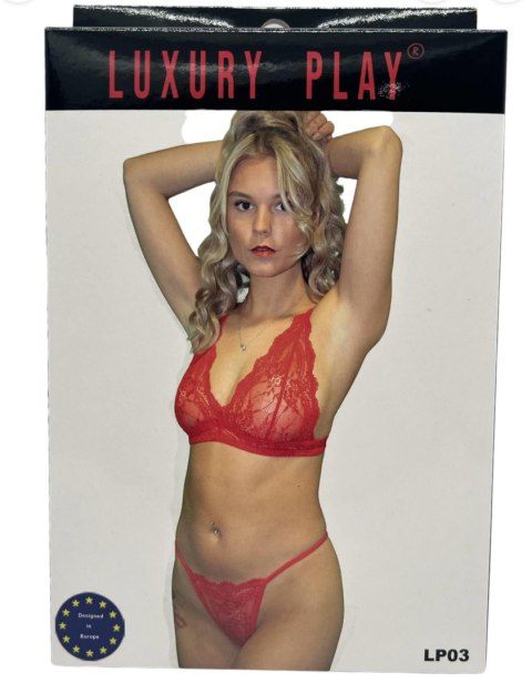 Luxury Play Bielizna-Luxury Play - Lingerie Set Medium Red