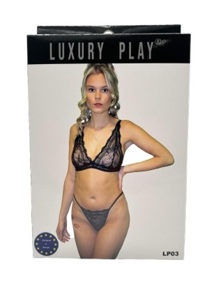 Luxury Play Bielizna Dzień Kobiet-Luxury Play - Lingerie Set Small Black