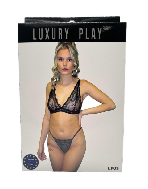 Luxury Play Bielizna-Luxury Play - Lingerie Set Small Black