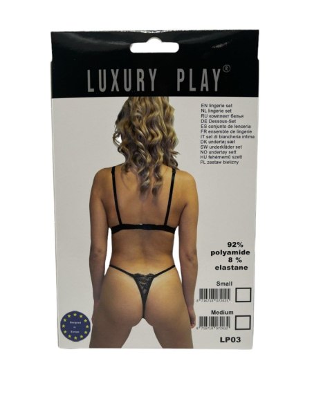 Luxury Play Bielizna-Luxury Play - Lingerie Set Small Black