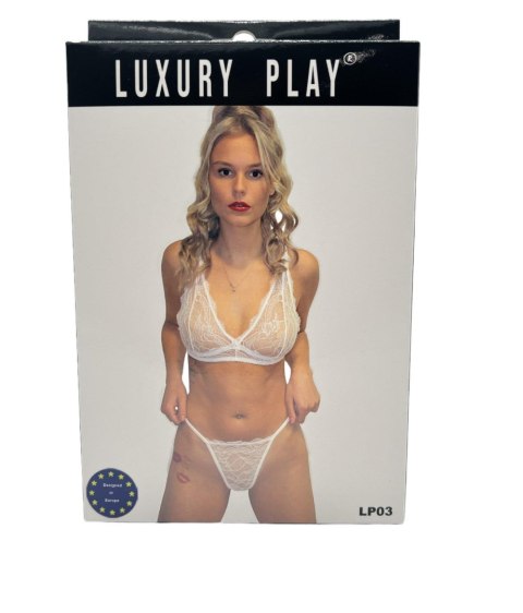 Luxury Play Bielizna-Luxury Play - Lingerie Set Small White