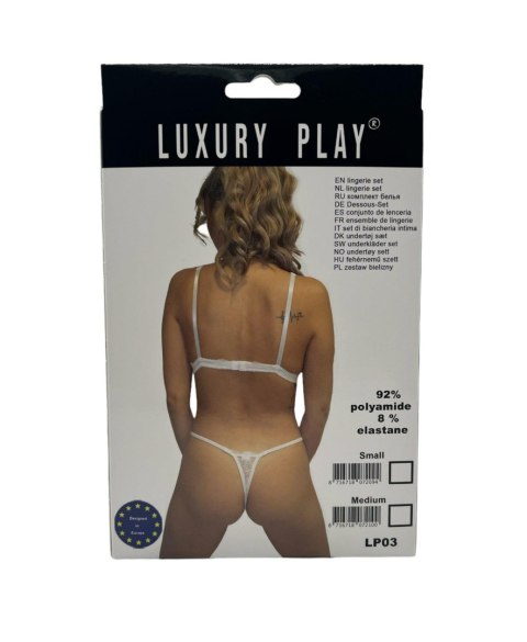 Luxury Play Bielizna-Luxury Play - Lingerie Set Small White