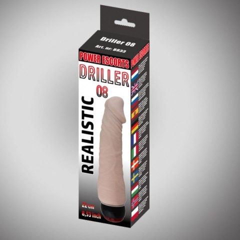 Power Escorts Driller 08 flesh 22 cm realistic vibrating