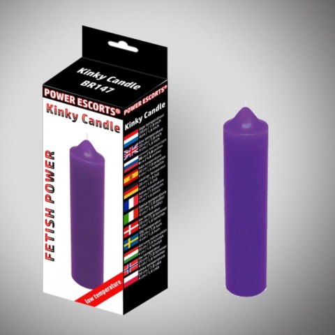 Power Escorts Kinky candle purple low temperature candle 20 cm