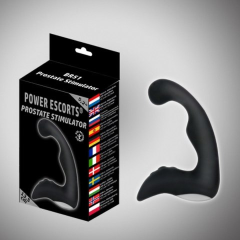 Power Escorts New prostate stimulator black rechargeable prostate stimulator