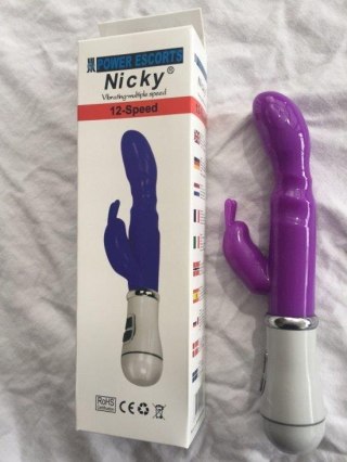 Power Escorts Nicky purple 13 speed g spot vibrating 22 cm