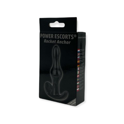 Power Escorts Plug-Rocket Anchor Plug 8,5cm Black