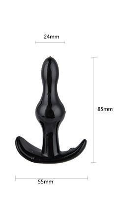 Power Escorts Plug-Rocket Anchor Plug 8,5cm Black