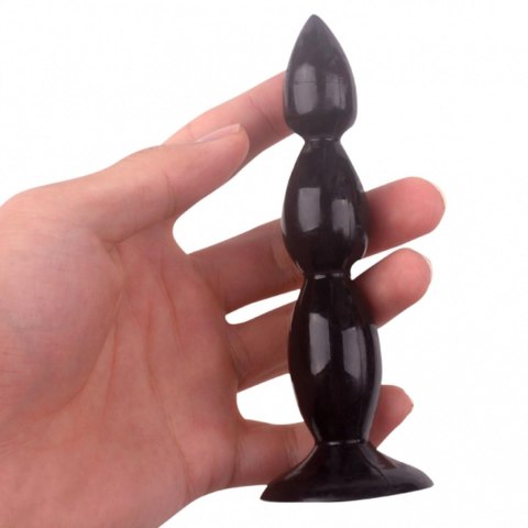 Power Escorts Rocket drill 5,2 inch black big anal plug 5,2 inch / 13 cm