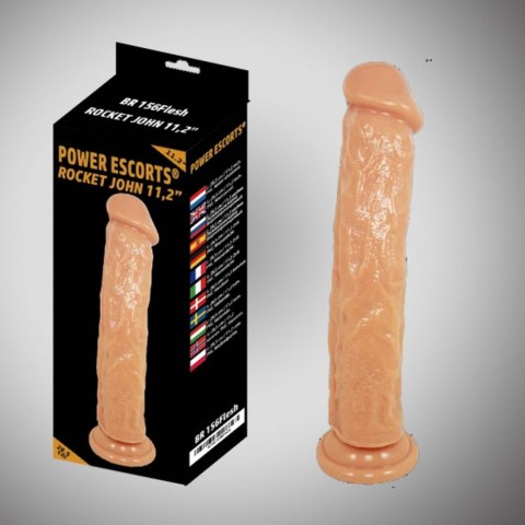 Power Escorts Rocket john flesh dildo 11,2 inch / 28,5 cm