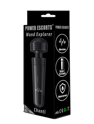 Power Escorts Wnd Explorer -Chanti-Vibrator 15cm-Black