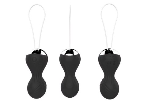 Boss Series Magic Kulki-Vibrating Silicone Kegel Balls USB 10 Function / Remote control -Black