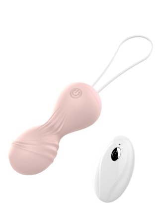 Boss Series Magic Kulki-Vibrating Silicone Kegel Balls USB 10 Function / Remote control -Flesh