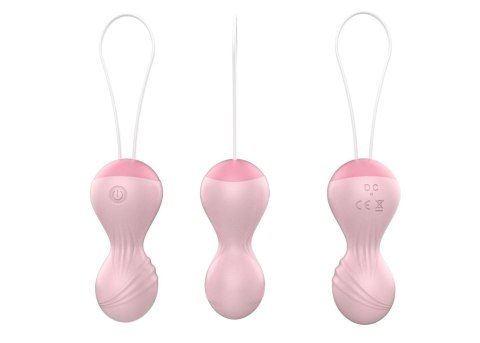 Boss Series Magic Kulki-Vibrating Silicone Kegel Balls USB 10 Function / Remote control -Flesh