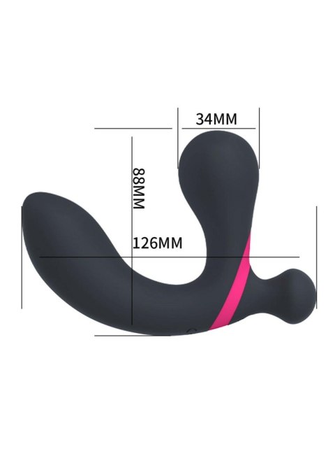 Boss Series Magic Stymulator-Prostate Massager Dual Vibrator USB 10 Function / Remote Control