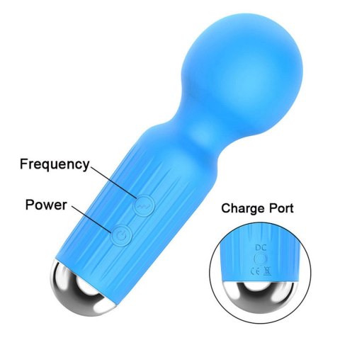 Wibrator Magic Stymulator, wibrator-Mini wibrator Mini Masager USB 20 Functions - Blue