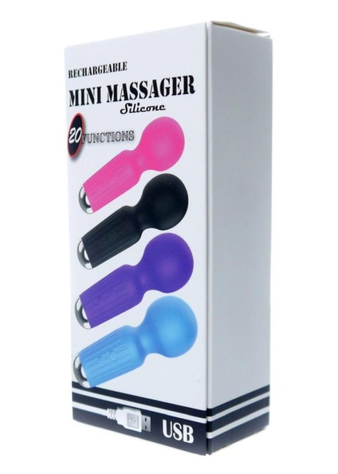 Boss Series Magic Stymulator-Rechargeable Mini Masager USB 20 Functions - Pink