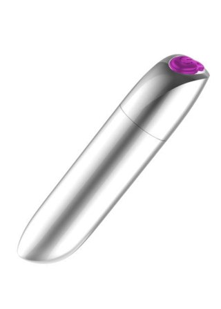 Boss Series Magic Stymulator-Rechargeable Powerful Bullet Vibrator USB 20 Functions - Silver