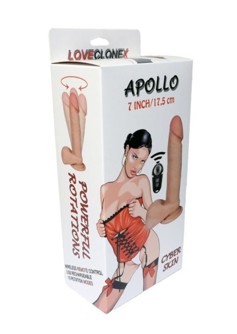 Boss Series Real Wibrator-APOLLO-LOVECLONEX 7""""""""-rotation USB