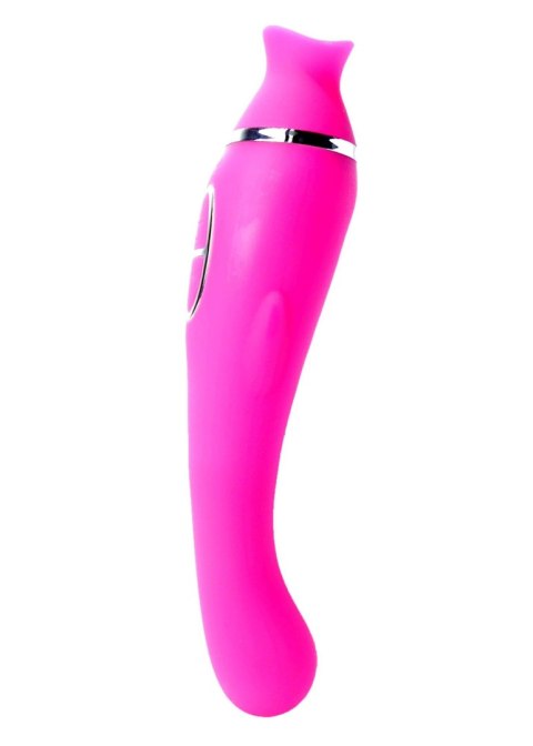 Boss Series Wibrator-HELEN Pink - 12- vibrating / 8 suction functions USB